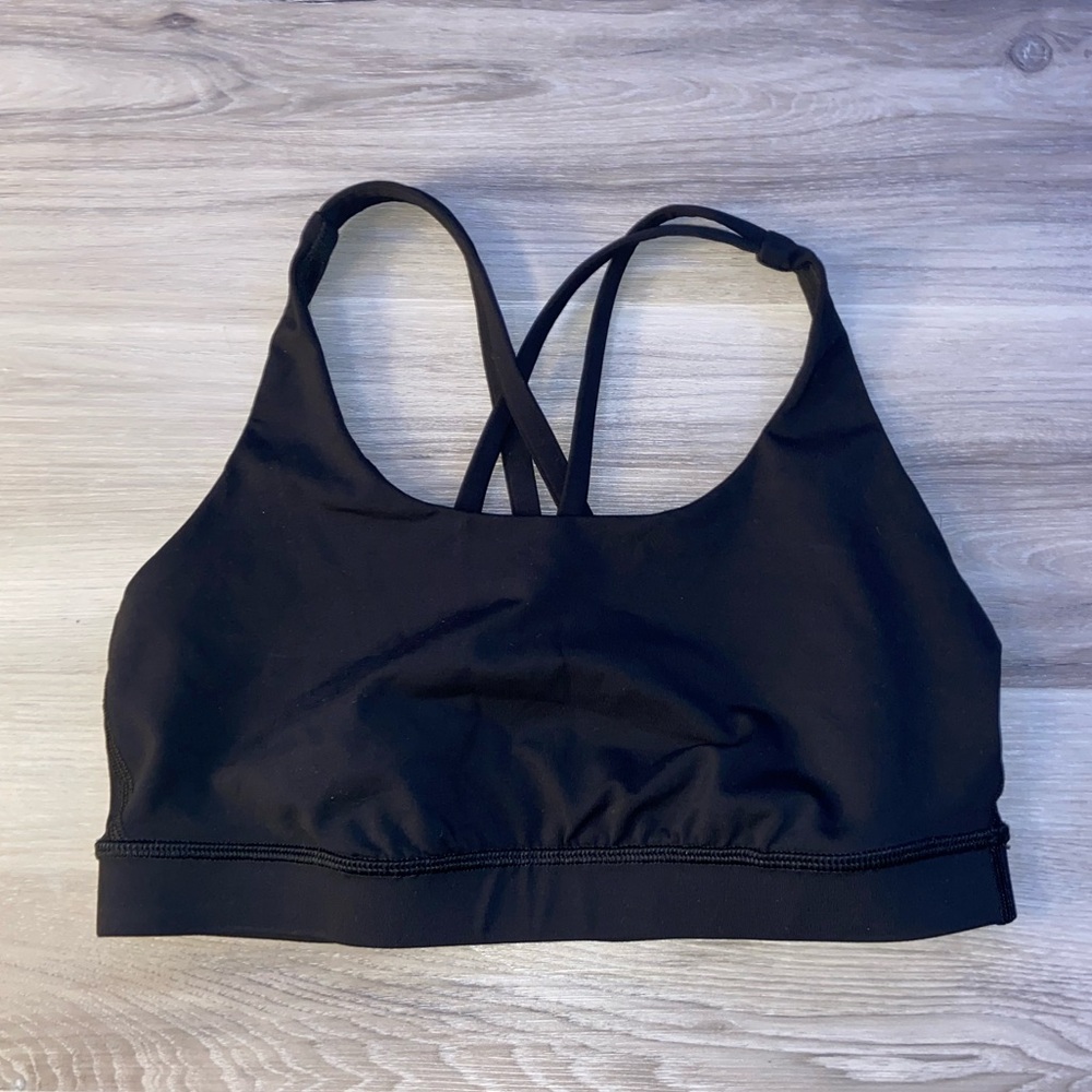 Lululemon energy bra size 8 black